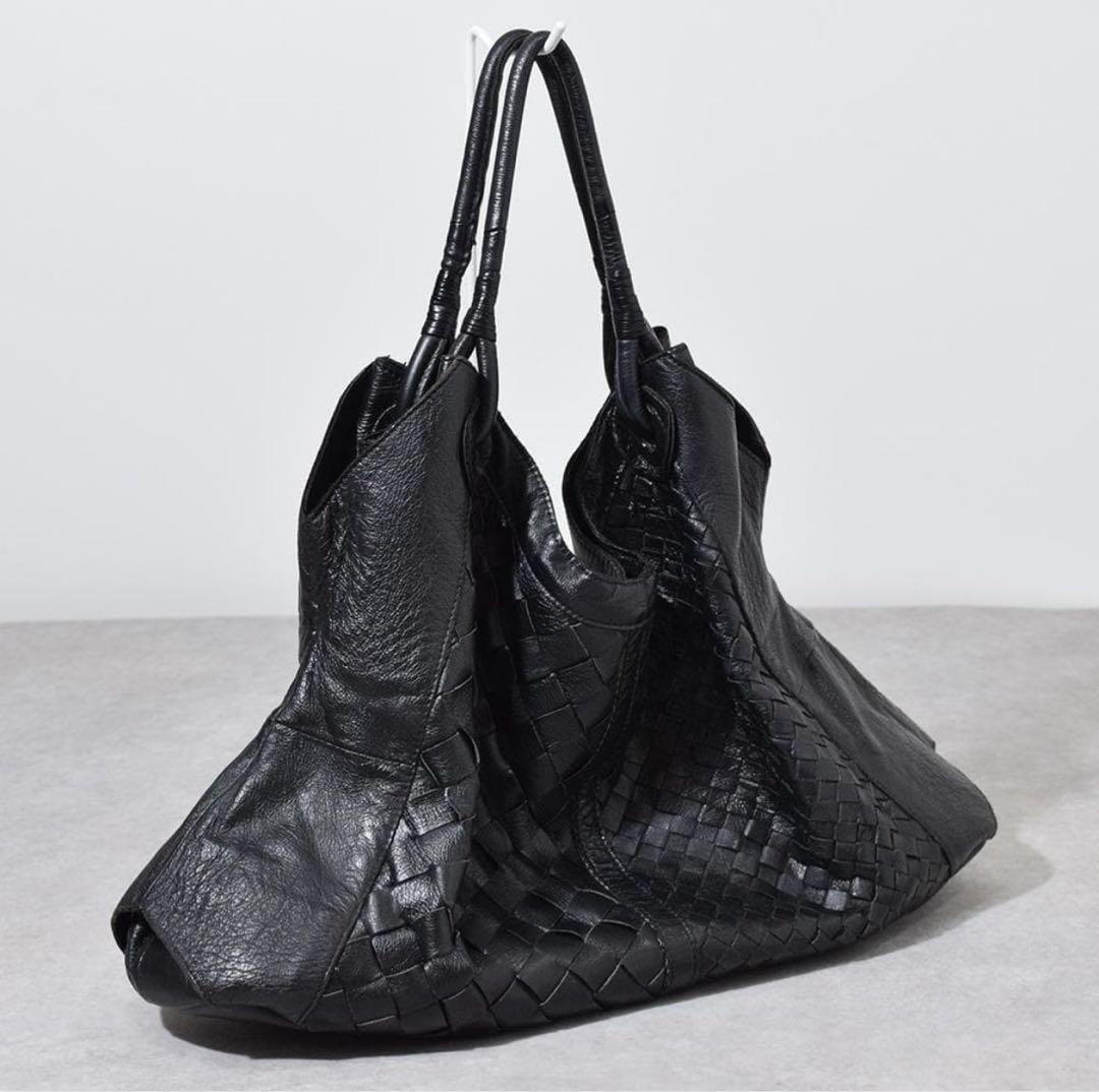 バッグ 00s archive goa Intrecciato leather bag