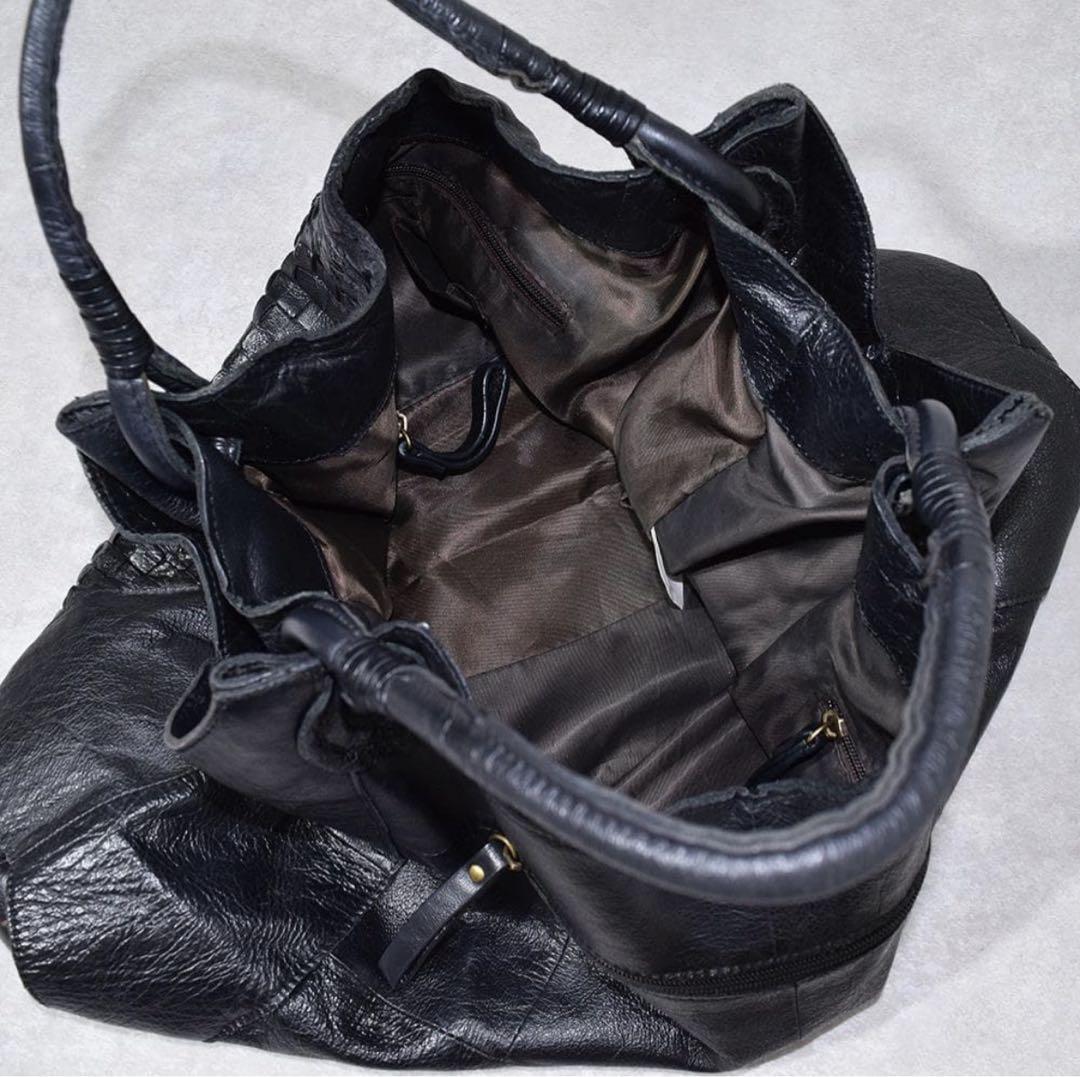 バッグ 00s archive goa Intrecciato leather bag