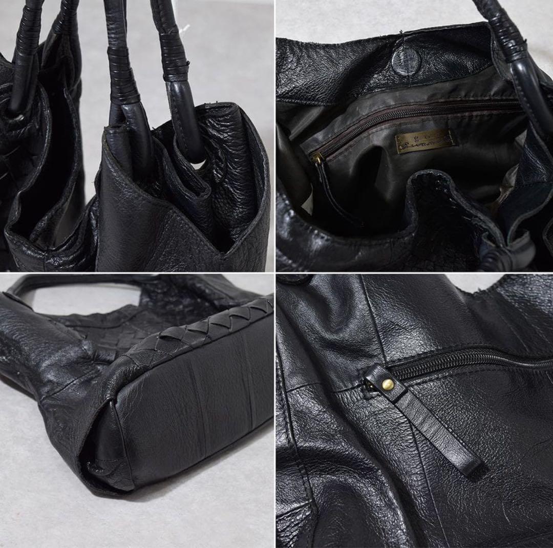 バッグ 00s archive goa Intrecciato leather bag