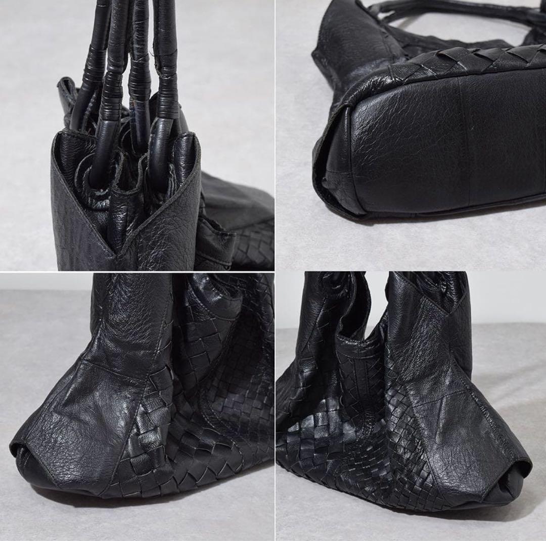 バッグ 00s archive goa Intrecciato leather bag