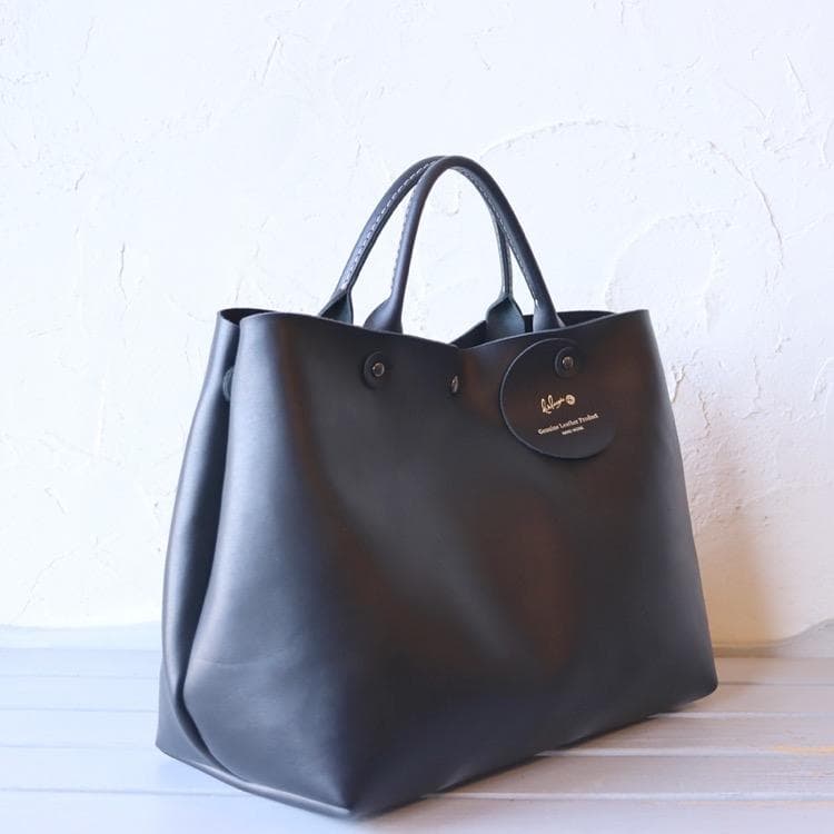 スタンダード 自立 トート ボストン 男女兼用 革 ハンドメイド1164