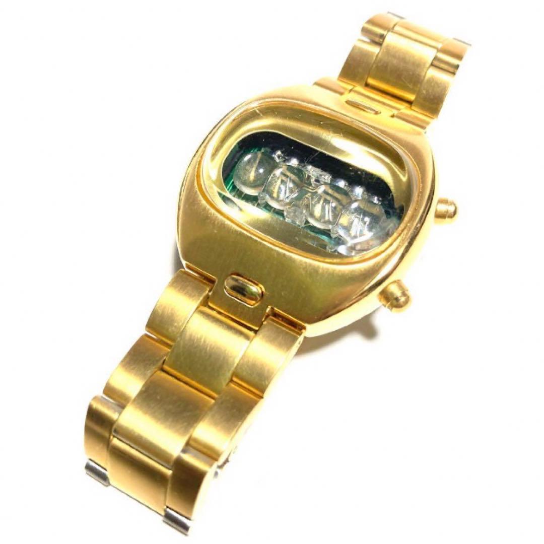 レトロフューチャー LEDウォッチpulser type クリアー スケルトン