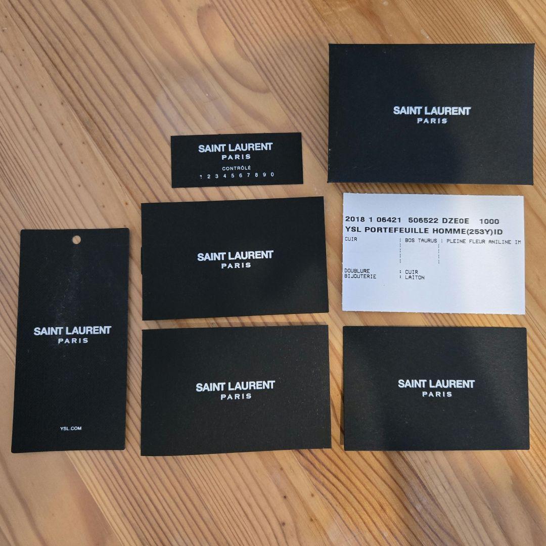 SAINT LAURENT ブラック ケース　クロコ型押し