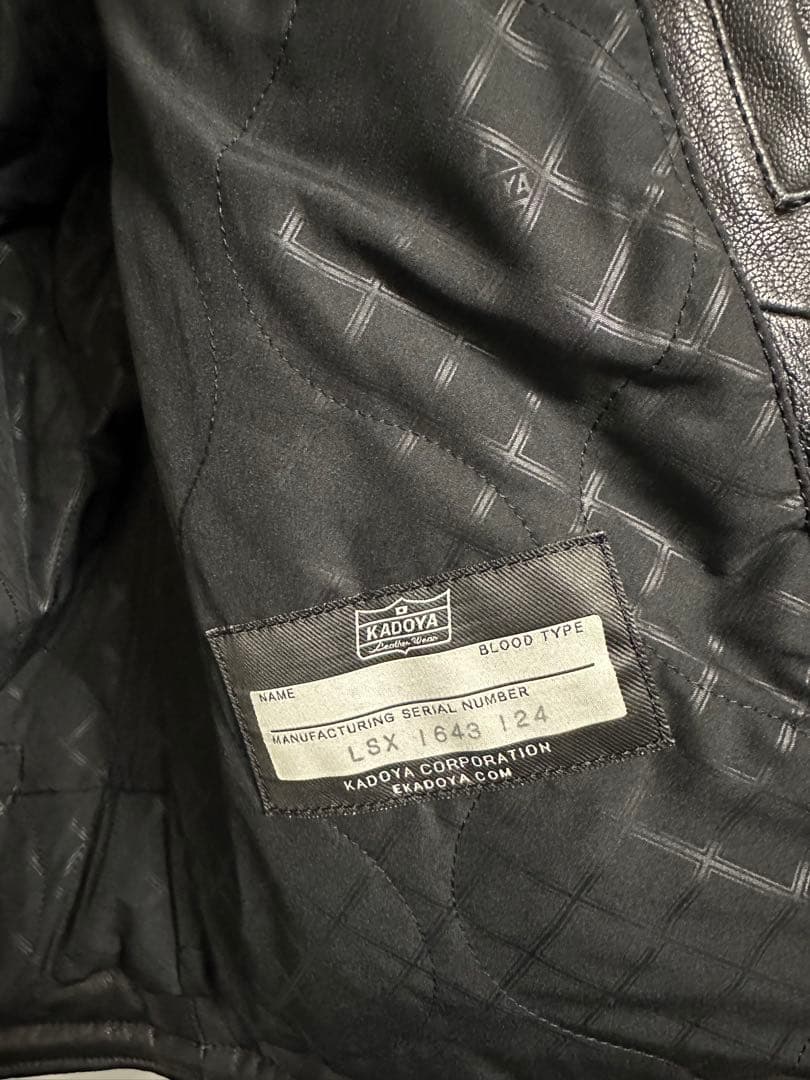 KADOYA K'S LEATHER&K'S PRODUCT BLACK　L