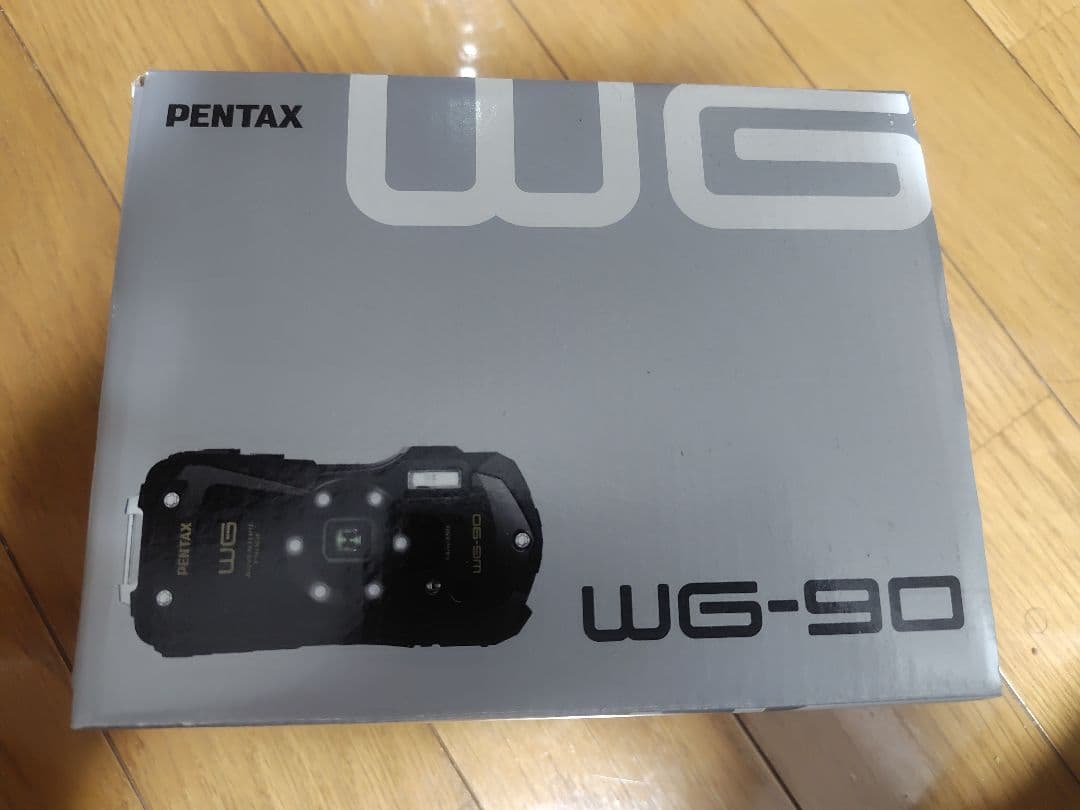 RICOH PENTAX WG-90 ブルー デジタルカメラ ジャンク品 ヒビ