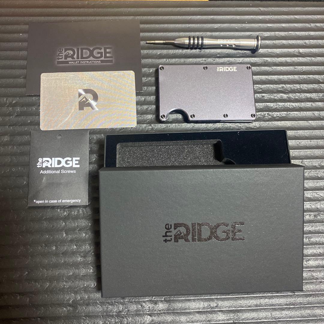 the RIDGE ザリッジ　マネーバンド　カードケース　アルミニウム