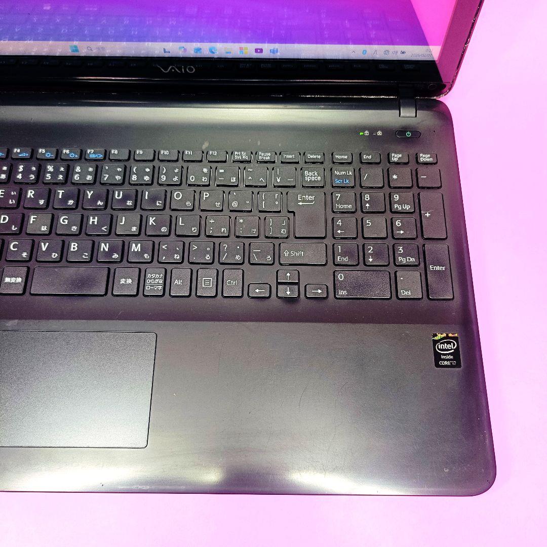 【お買い得‼️】i7✨12GB✨タッチパネル✨VAIO✨カメラ付きノートパソコン