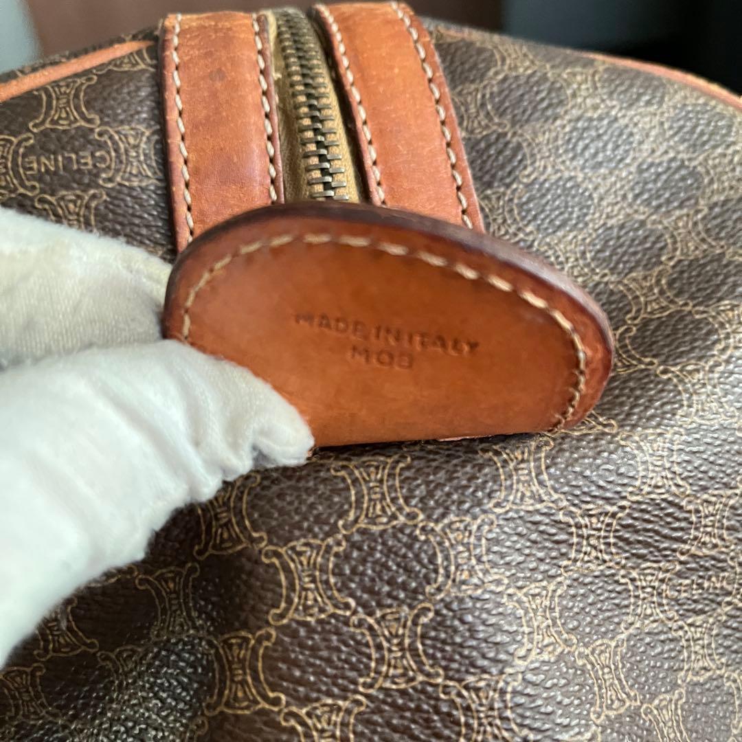 希少】CELINE セリーヌ マカダム柄 ボストンバッグ 大容量刻印あり