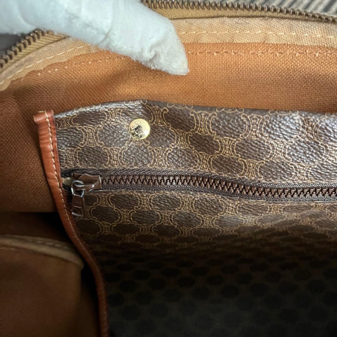 希少】CELINE セリーヌ マカダム柄 ボストンバッグ 大容量刻印あり