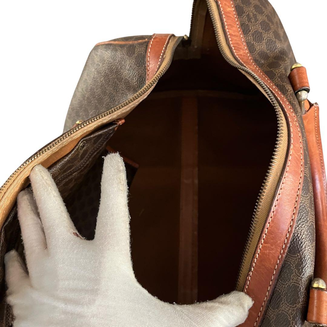 希少】CELINE セリーヌ マカダム柄 ボストンバッグ 大容量刻印あり