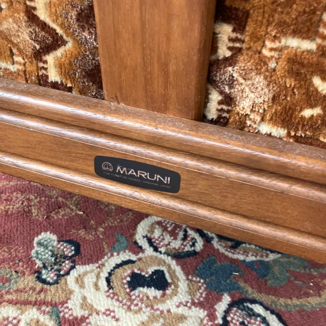 昭和レトロ マルニ 花柄ベロアチェア 一人掛けソファ アームチェア アンティーク