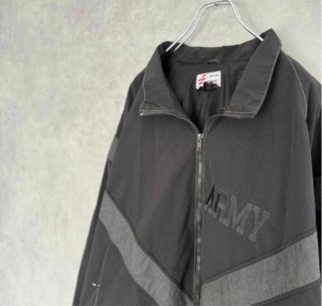 US.ARMY IPFU 米軍トレーニングジャケット ブラック XXLARGE