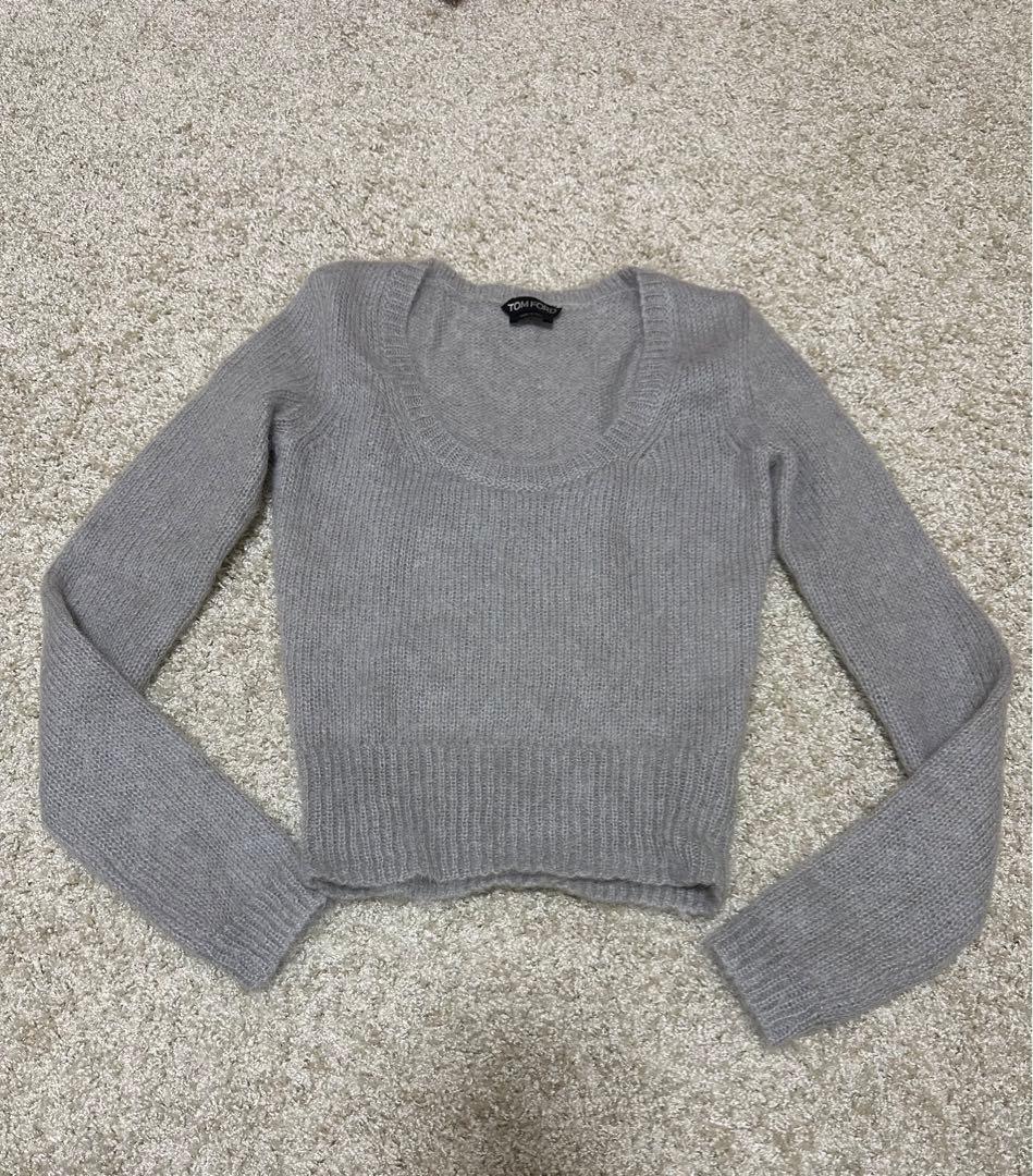 TOM FORD グレー ニット　トムフォード　セーター