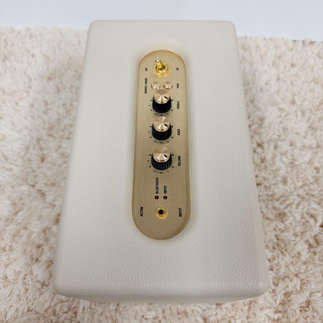 極美品 Marshall ACTON Bluetoothスピーカー クリーム