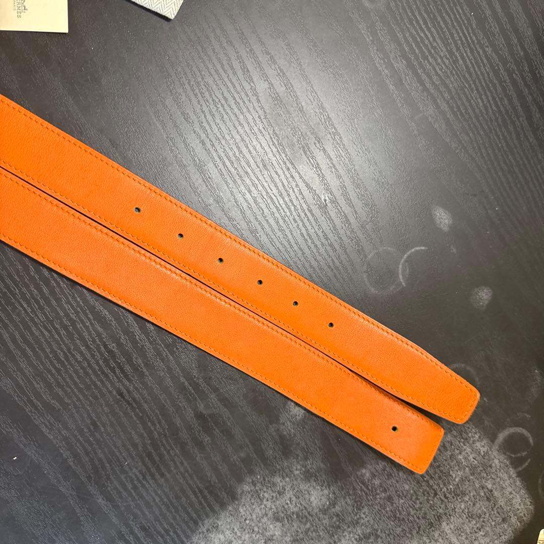 HERMES エルメスコンスタンスリバーシブルベルト75 シルバーバックル　美品