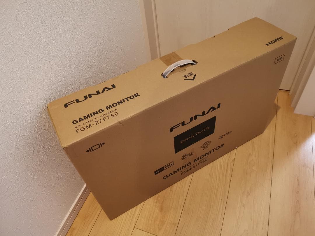 【4K 144MHz】FUNAI ゲーミングモニター FGM-27F750