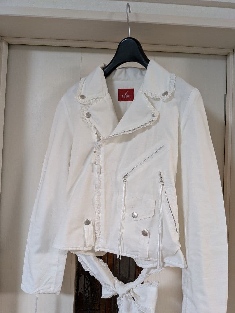 PINK HOUSE ホワイトライダースジャケット