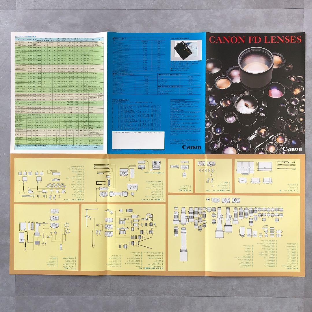キヤノン　一眼レフ用交換レンズ　 FD レンズ　カタログ　1977年12月20日