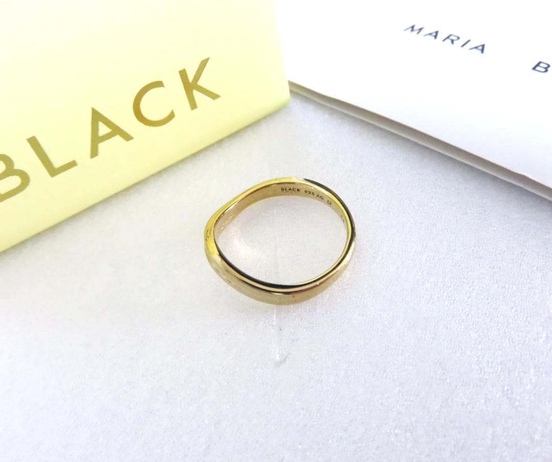 新品 MARIA BLACK Soma Ring 54 ゴールド マリアブラック