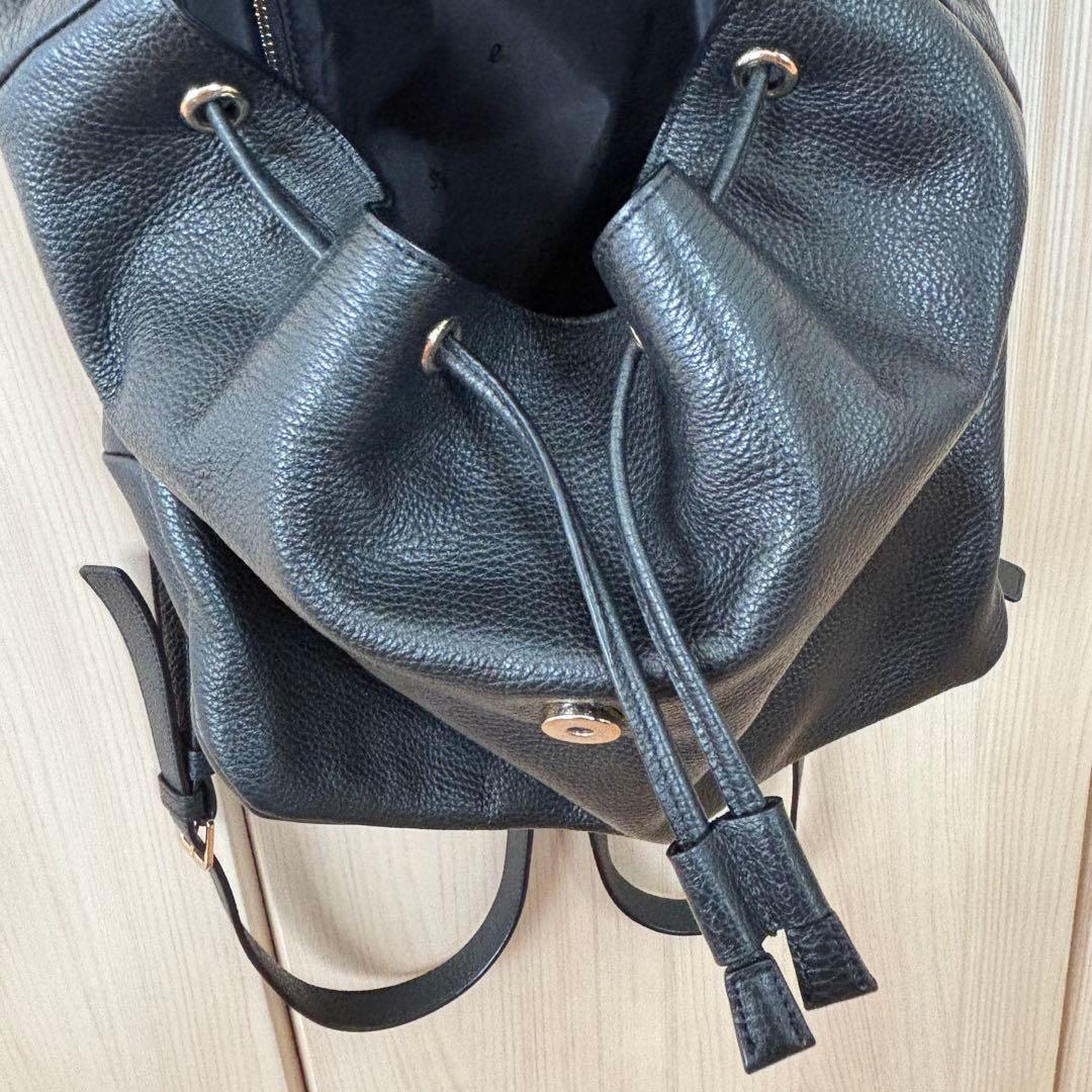 【美品】Agnes b. アニエスベー レザー リュック 本革 レディース 黒