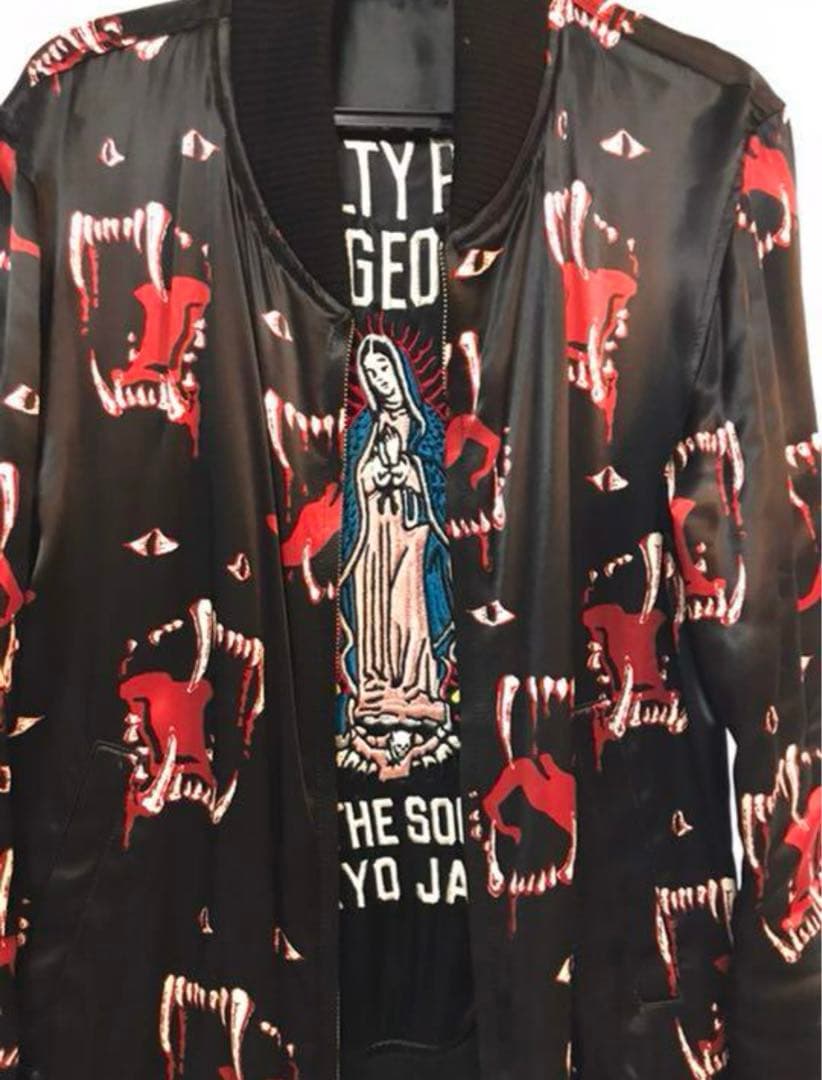 WACKOMARIA ワコマリア 黒豹マリアスカジャン M