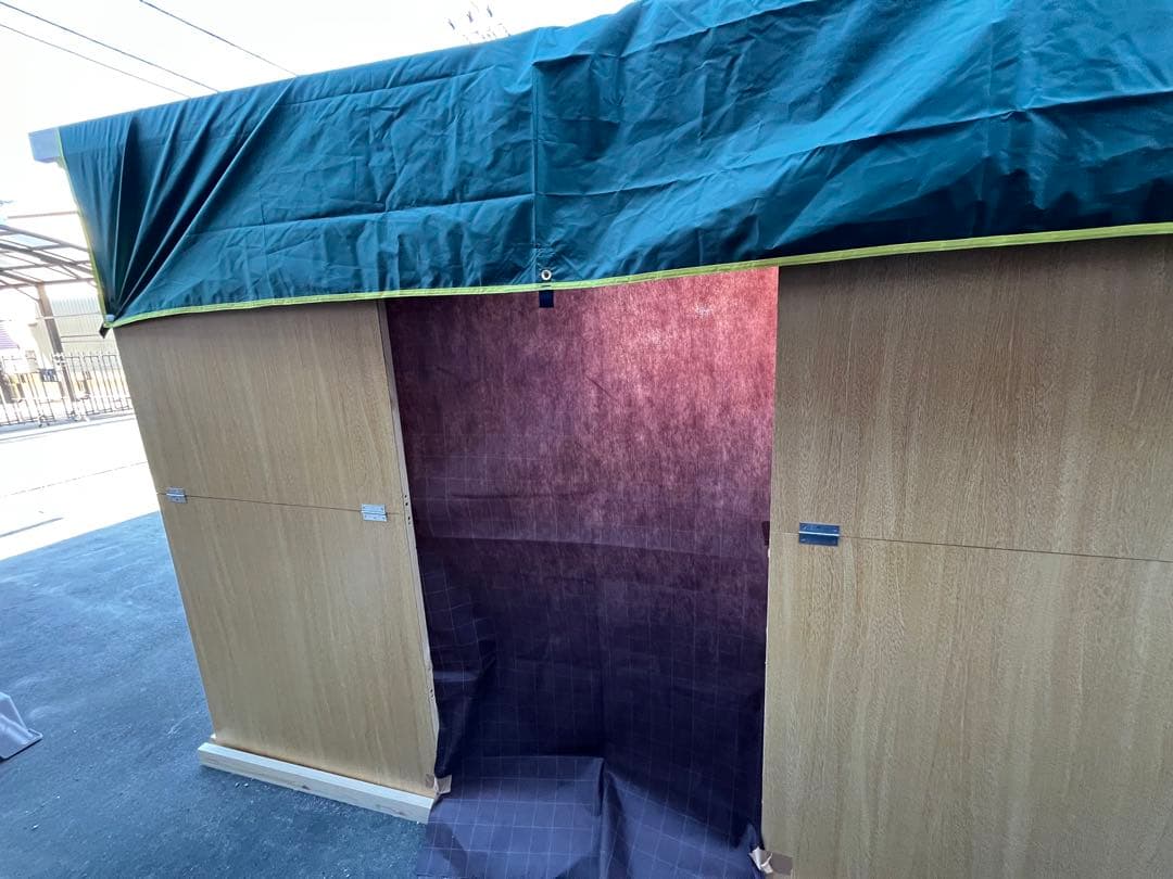 持ち家の庭などに出店出来る！マルシェも！組み立て簡単！移動式屋台店舗　即営業可能