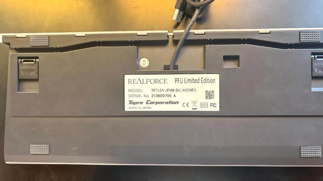 キーボード REALFORCE TKL SA for Mac R2TLSA-JP4M-BK