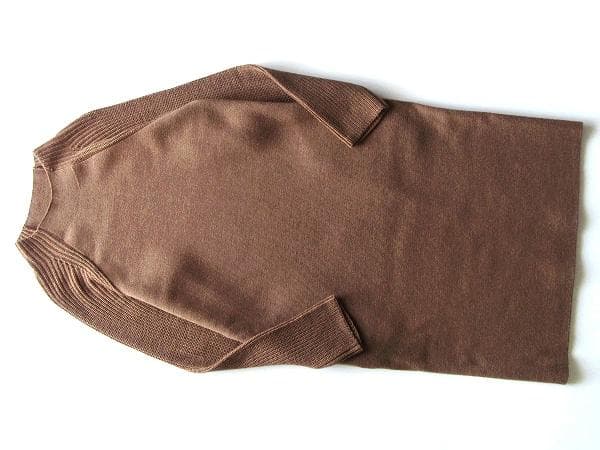 セール　グランマママドーター ウール 畦編み/ミラノリブ ニットワンピース 1