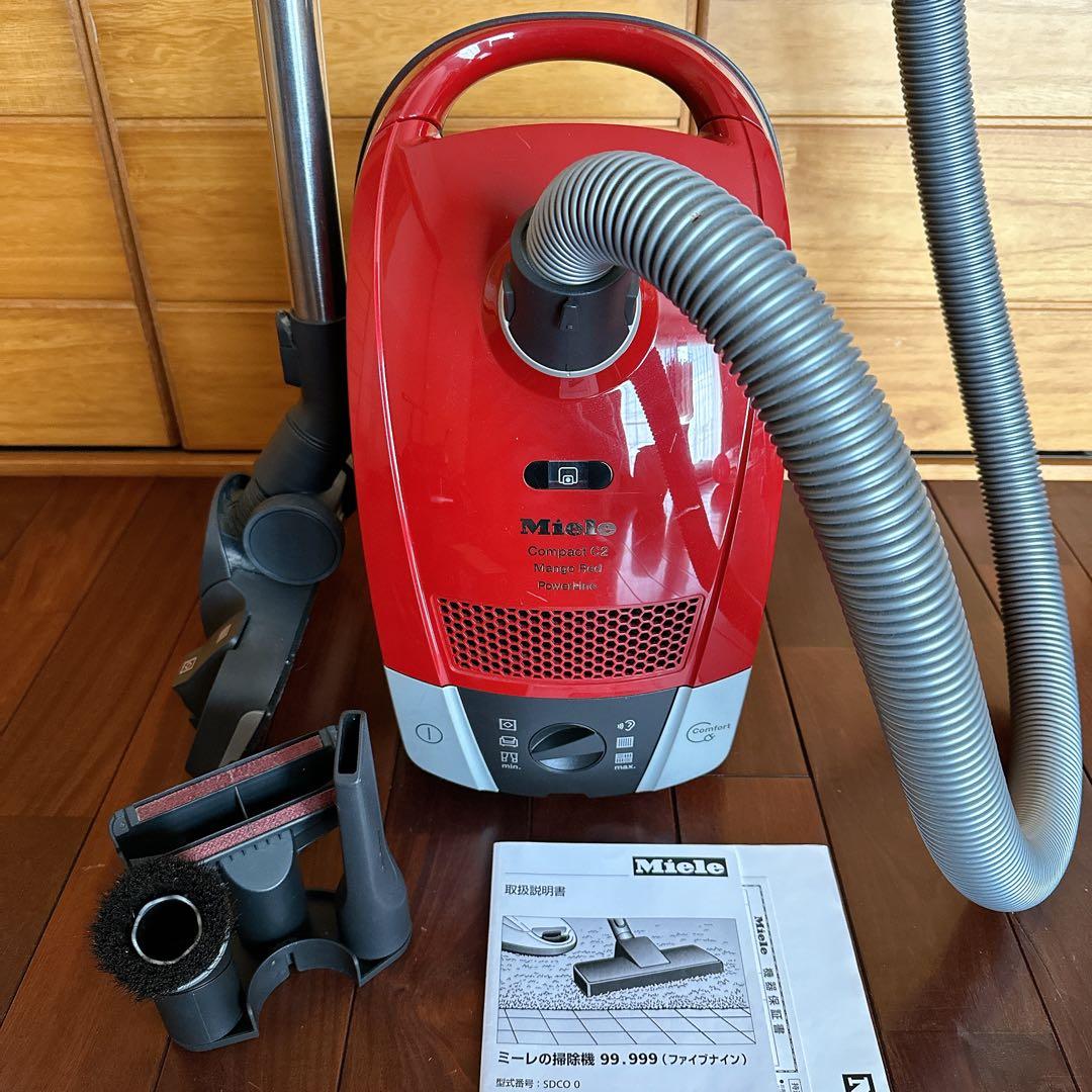通販生活購入　ミーレ　掃除機　SDCO0 アタッチメント・取扱説明書付き