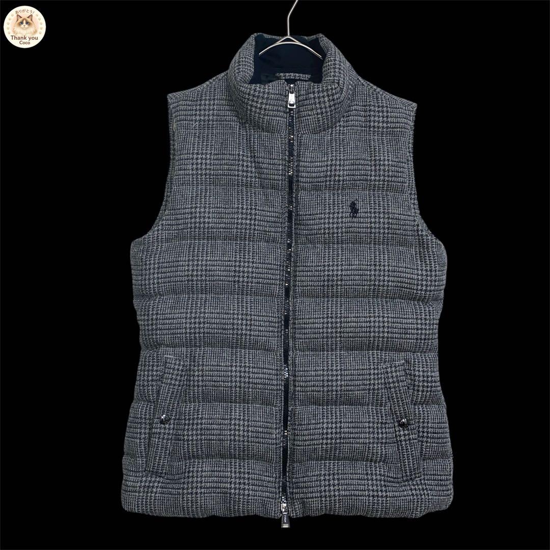 『POLO RALPH LAUREN』グレンチェック ダウンベスト Sサイズ