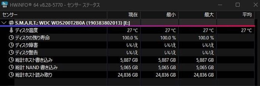 内蔵型SSD WD BLUE 3D NAND SATA SSD 2TB