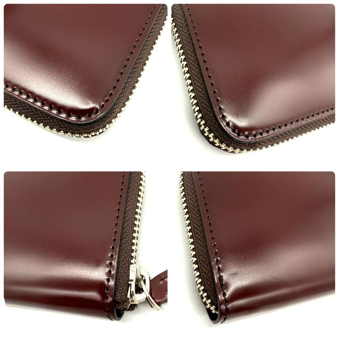 ★未使用品★SOMES SADDLE コードバン ラウンドジップ ケース