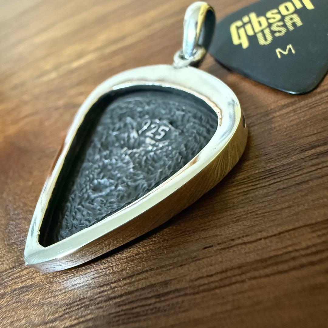 シルバー925無垢【新品】Jimi Hendrix ピックホルダーペンダント本物