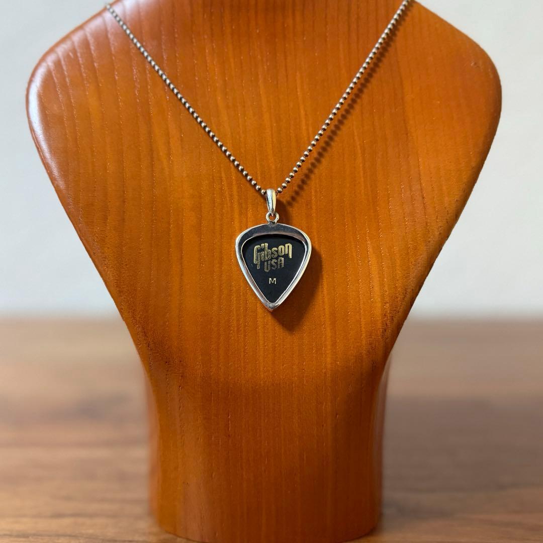 シルバー925無垢【新品】Jimi Hendrix ピックホルダーペンダント本物