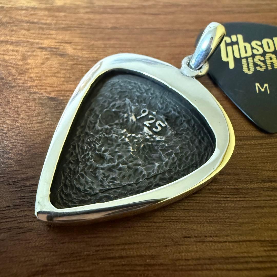 シルバー925無垢【新品】Jimi Hendrix ピックホルダーペンダント本物