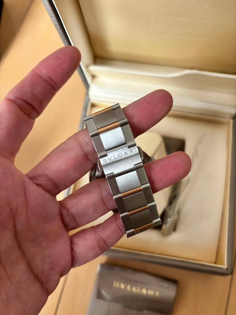 BVLGARI シルバー ゴールド ブレスレット時計