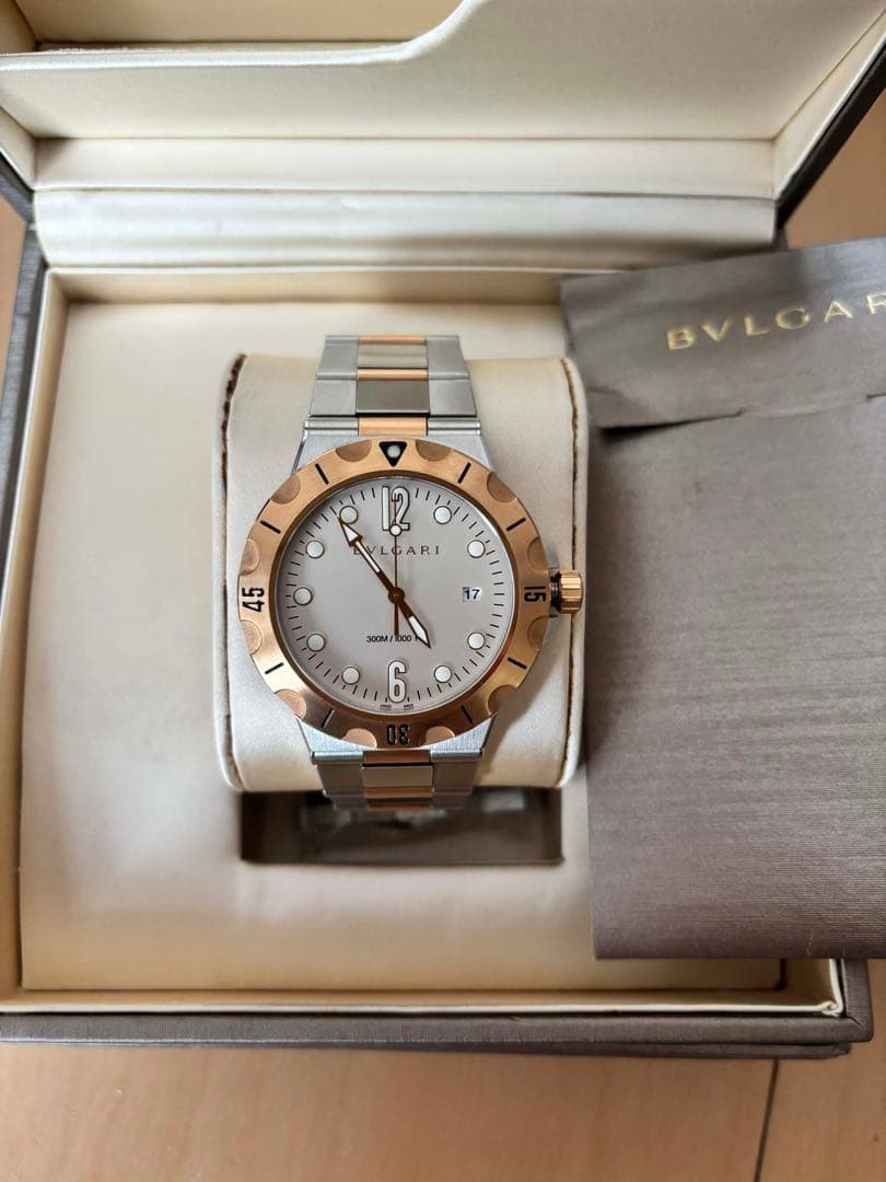 BVLGARI シルバー ゴールド ブレスレット時計