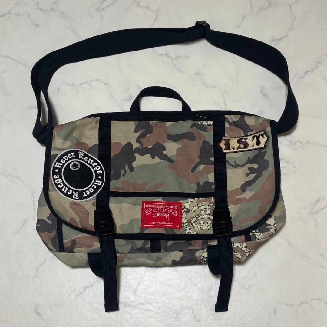 バッグ Stussy x Denim Tears Messenger Bag Camo
