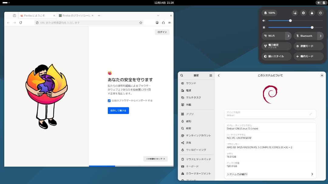 Windowsノート本体 LAVIE Direct NS(A)GN31WQ (A9/16GB/120GB)