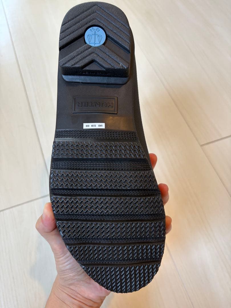 【美品】HUNTER ブラック オリジナルチェルシー UK6(約25cm)