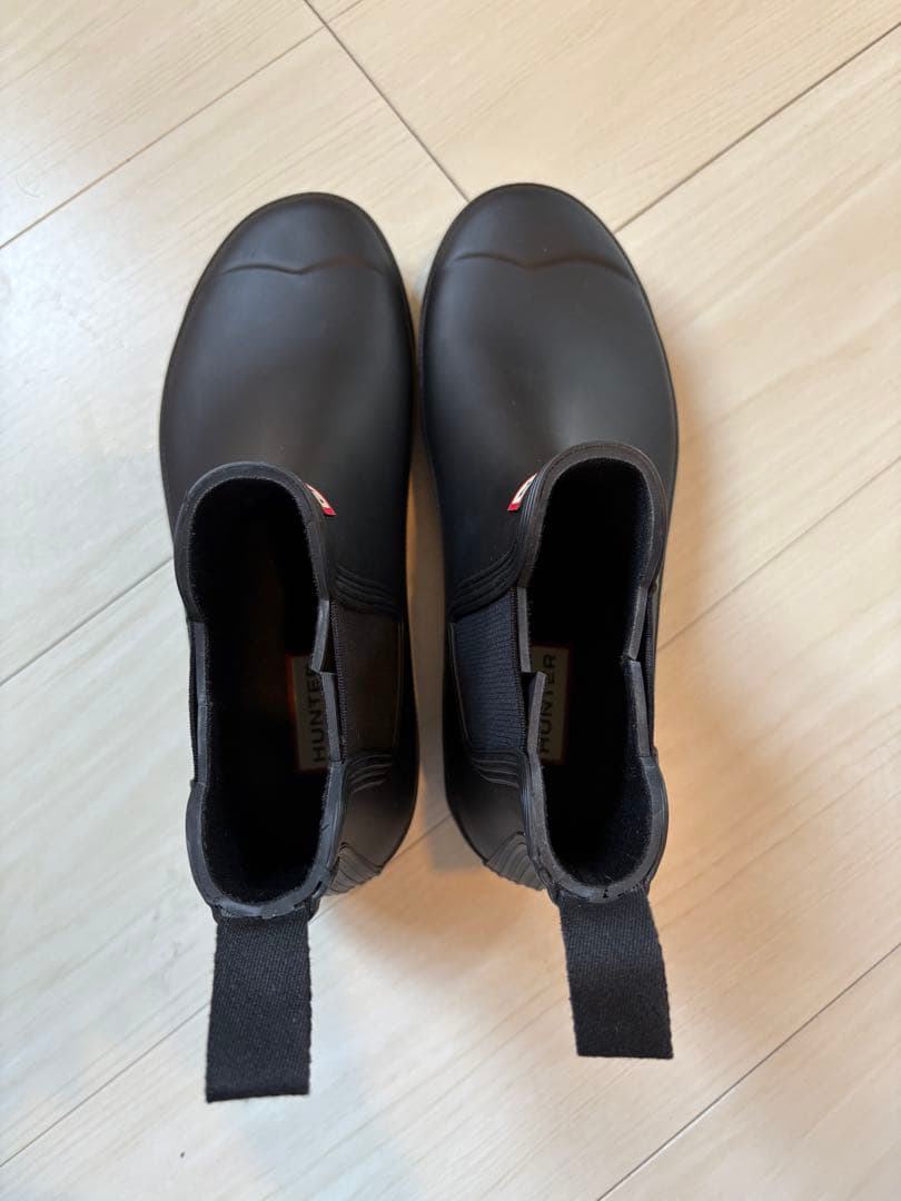 【美品】HUNTER ブラック オリジナルチェルシー UK6(約25cm)