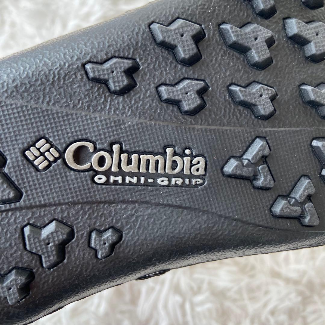 極美品✨コロンビア スノーブーツ レースアップ 防水 ファー ブラック 25cm