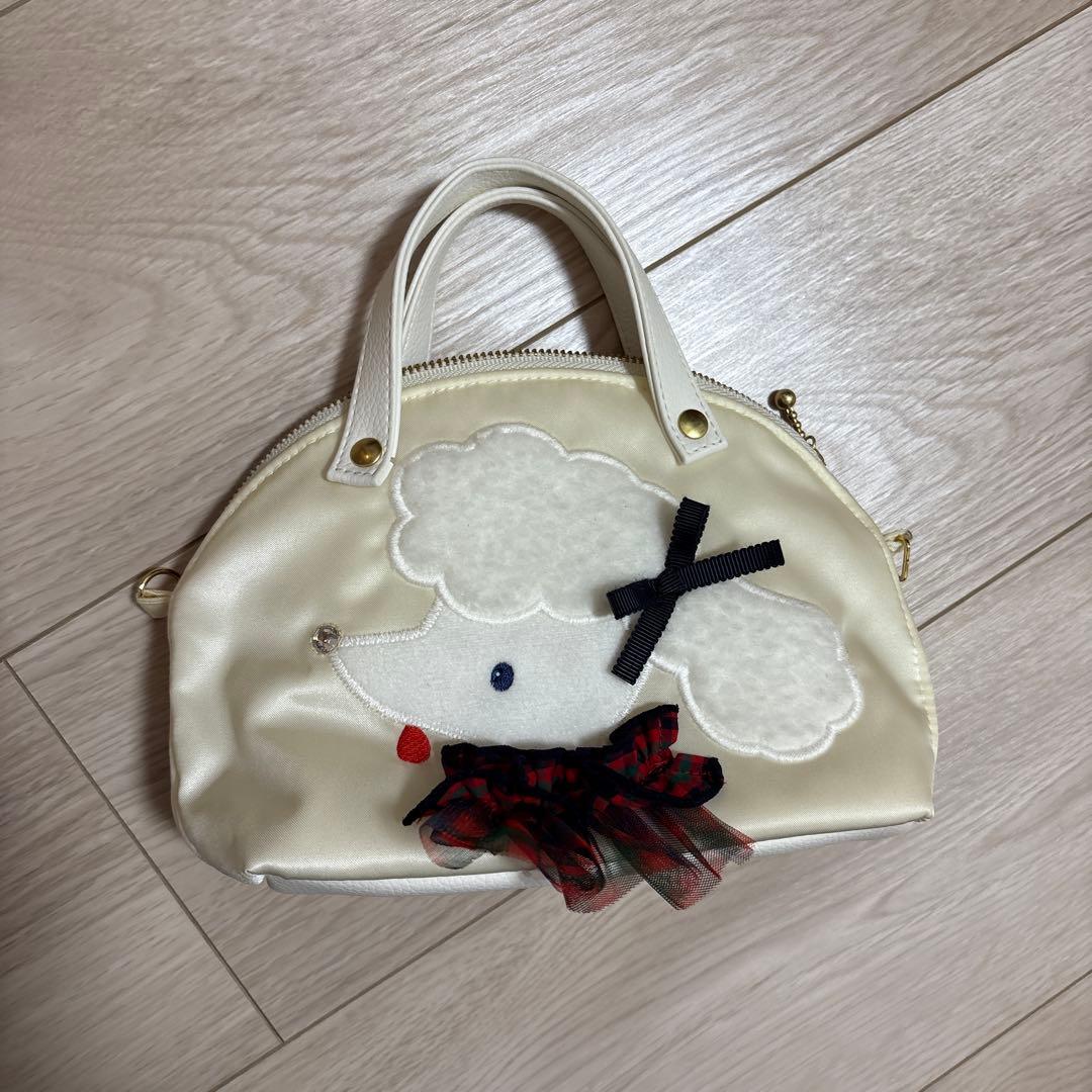 familiar ×bibiy ビビィ　ミニバッグ　白