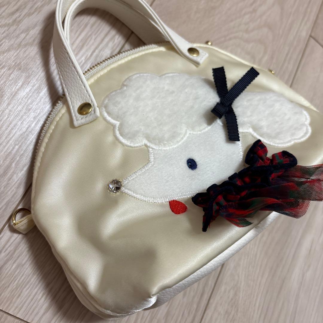 familiar ×bibiy ビビィ　ミニバッグ　白