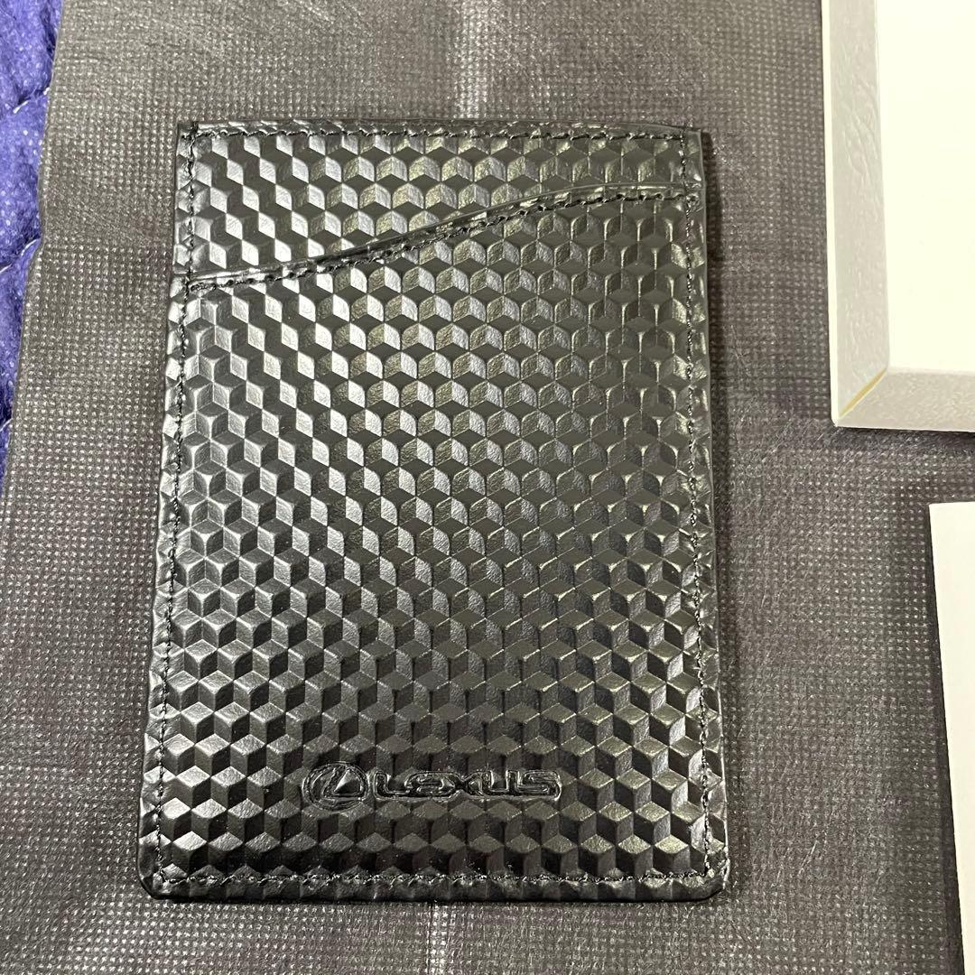 レクサス 純正 本革製カードキーケース ブラック ヘキサゴン　未使用品