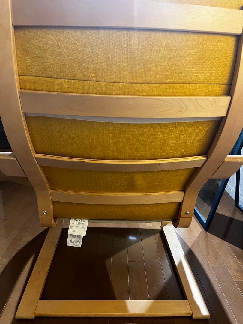 IKEA ポエング　椅子本体＋スツールセット