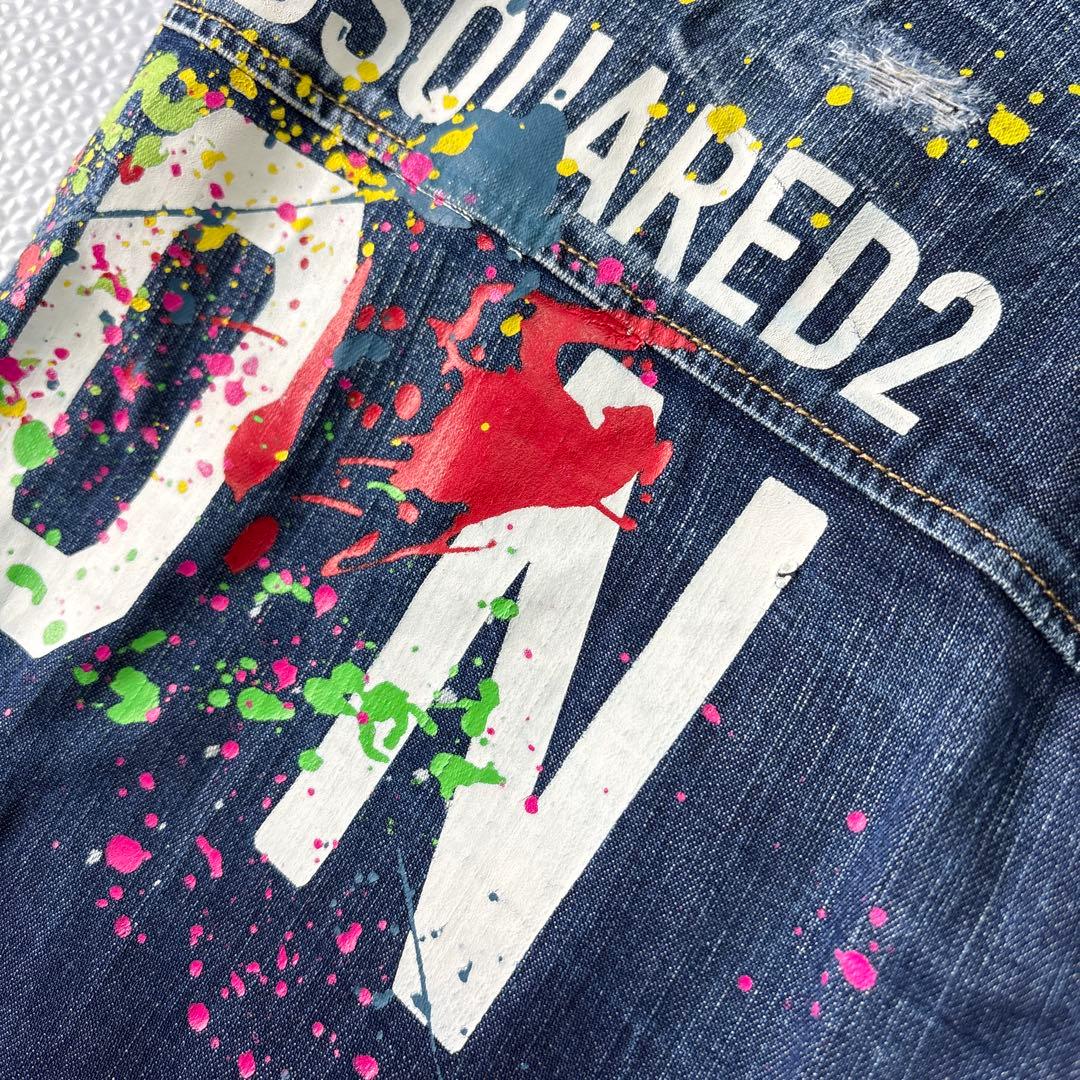 ✨美品✨現行DSQUARED2 ディースクエアード ダメージ加工 デニムシャツ
