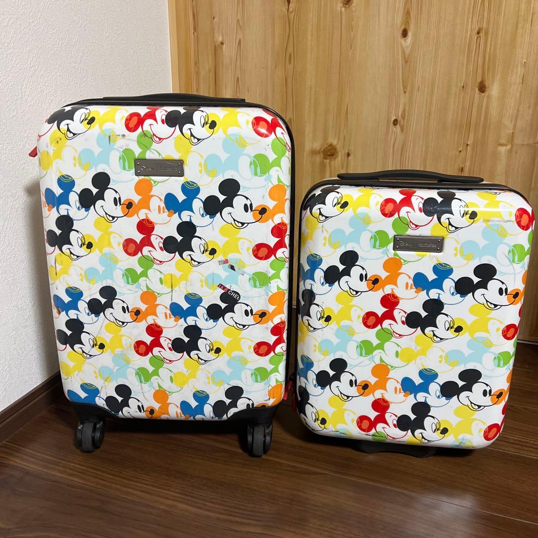 ディズニーミッキーマウススーツケース（2個セット）
