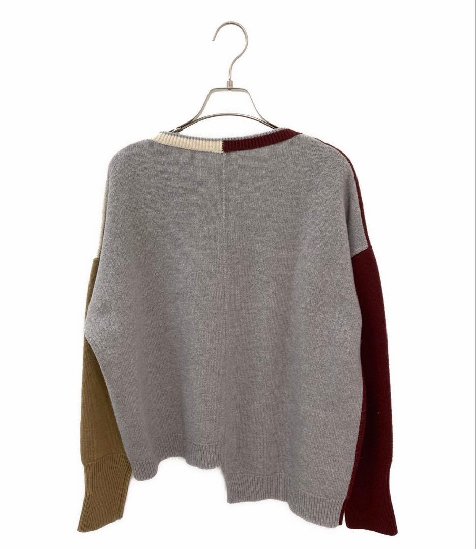 LOEWE アナグラム アシンメトリック ウール セーター Vネック