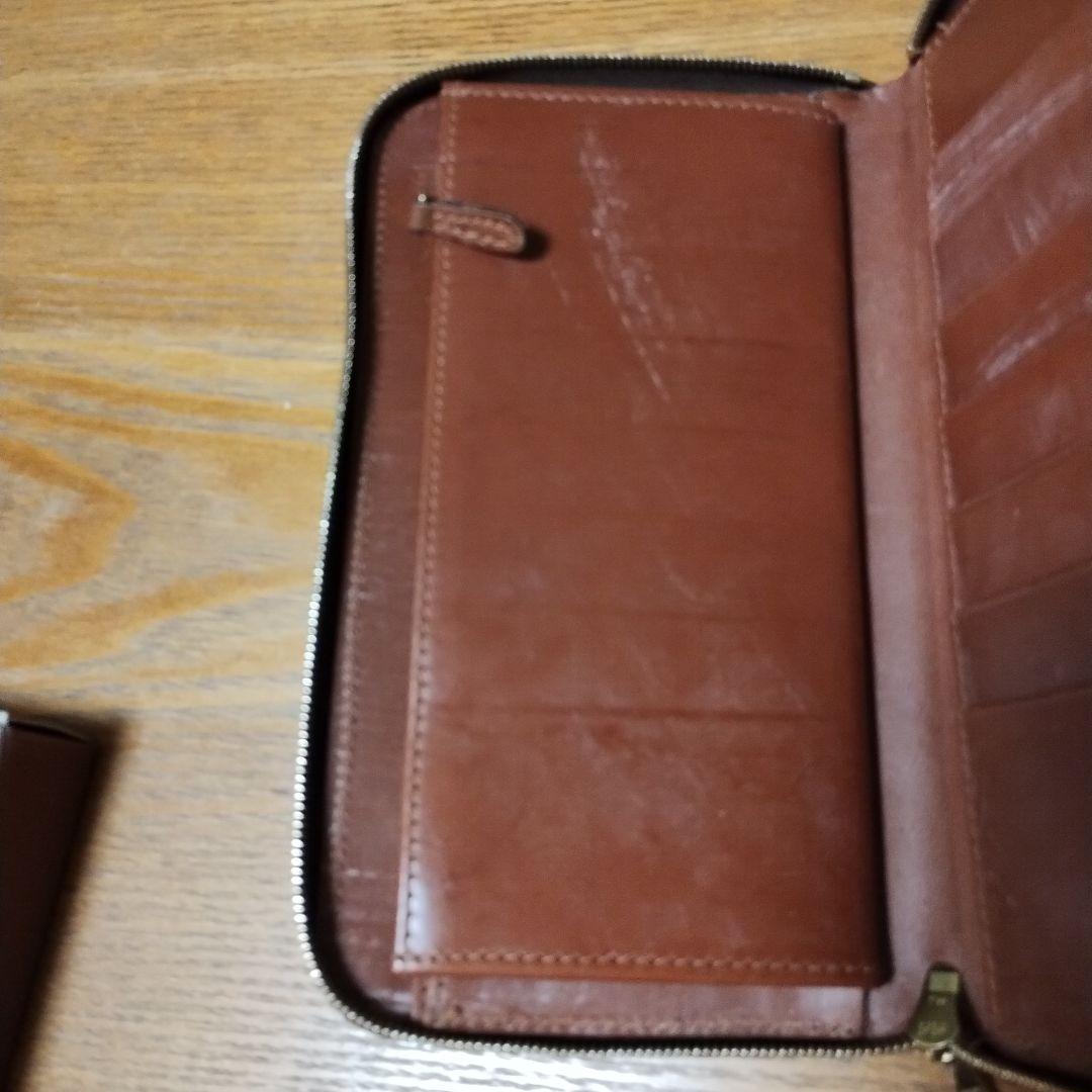 【交渉歓迎】Whitehouse Cox ラウンドジップ長財布 ブライドルレザー